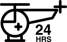 Helicopter 24 Hours A Day Icon Svg Vector, Free Vectors File